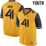 Youth West Virginia Mountaineers NCAA #41 Alonzo Addae Gold Authentic Nike Stitched College Football Jersey GC15T52EO